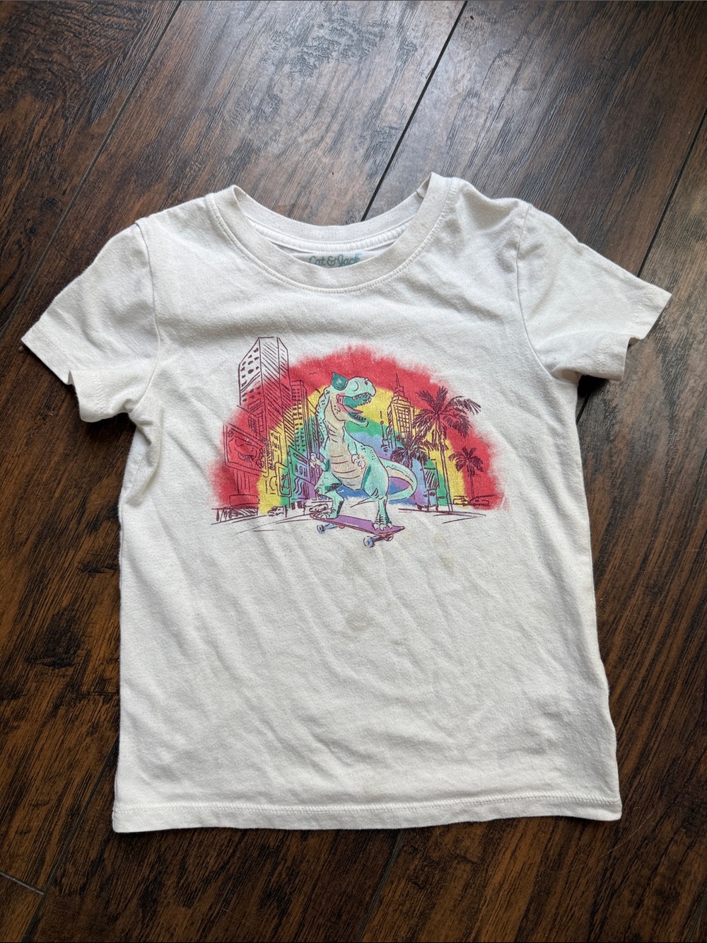 Cat and Jack Dinosaur with Sunglasses T shirt size 4T